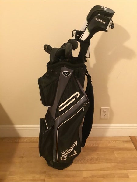 Callaway Left Handed Edge Set D, 3W, 5H, 6-PW-SW Regular Graphite/Steel & Bag