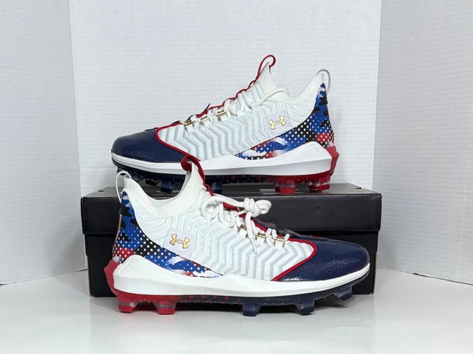 Men's Size 13.0 (W 14.0) Adult Under Armour Molded Cleats harper 9 pro TPU USA BASEBALL Cleats (New)