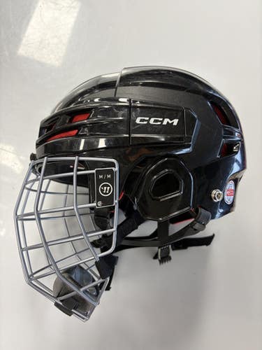 Used CCM 70 TACKS Helmet Cage Combo Black MD 11860-S000304727
