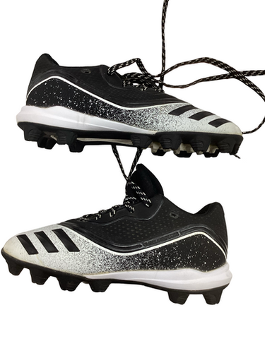 Used Adidas BASEBALL CLEATS BB/SB Cleats Black Junior 01.5 11613-S000177301