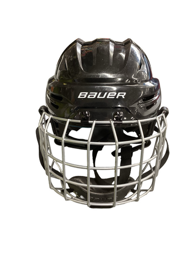 Used Bauer RE-AKT 55 Helmet Cage Combo Black SM 11613-S000177289