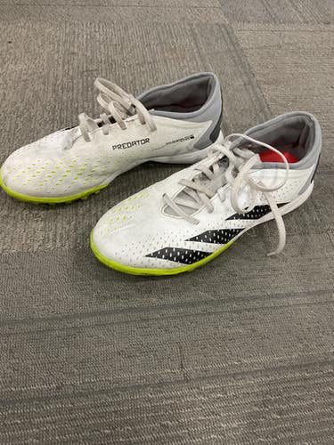 Used Adidas PREDATOR Soccer Indoor Shoes White Senior 8.5 11614-S000231279