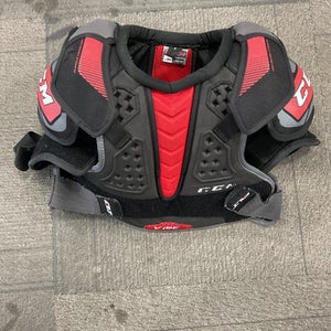 Used CCM VIBE Junior Shoulder Pads Black LG 11614-S000231275