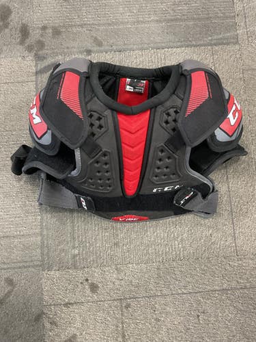 Used CCM VIBE Junior Shoulder Pads Black LG 11614-S000231275