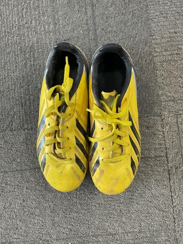 Used Adidas F-50 Soccer Cleats Yellow Junior 02 11614-S000231155