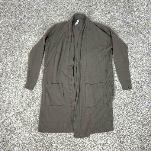 Athleta Cardigan Womens Small Brown Wool Cashmere Long Duster Cozy Spirit Wrap