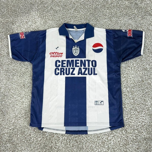 Vintage Pachuca Jersey Mens XL Blue Soccer Atletica Futbol 2002-03 Liga MX Sport