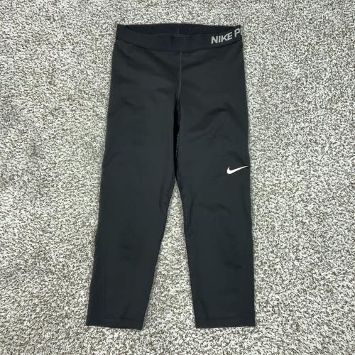 Nike Pro Pants Womens Medium Black Compression Leggings Dri-FIT Running Training