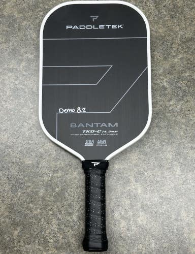 Paddletek Bantam TKO-C 14.3mm Pickleball Paddle Titanium White MINT Demo
