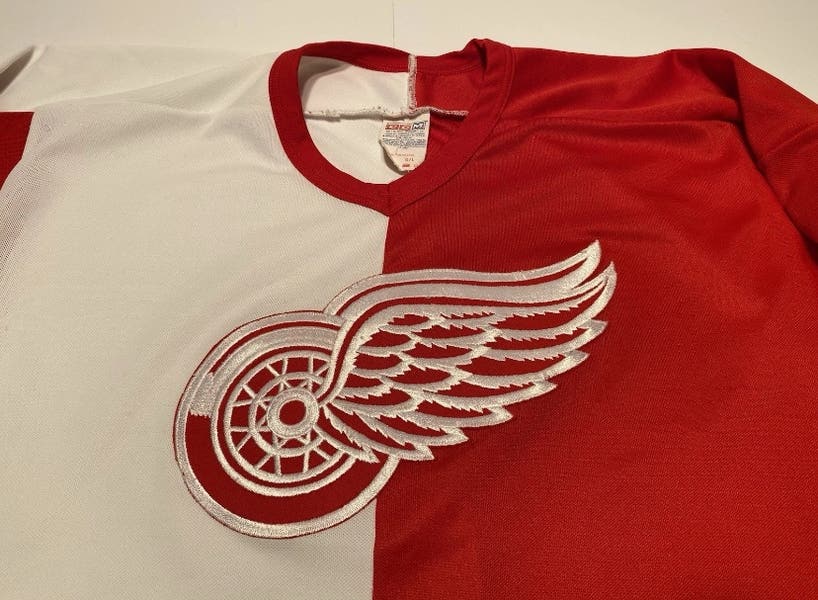 Maillot De Hockey Vintage CCM Detroit Red Wings - Taille XL - Dos Vierge - Occasion Excellent état