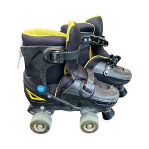 Used STREET FLYERS Junior Roller Quad Skates Black Adjustable 11883-S000157591