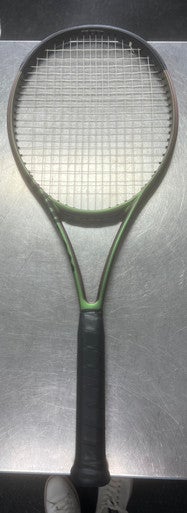 Used Wilson BLADE V8 100 Adult Tennis Racquet Black 4 3/8" 11497-S000155659