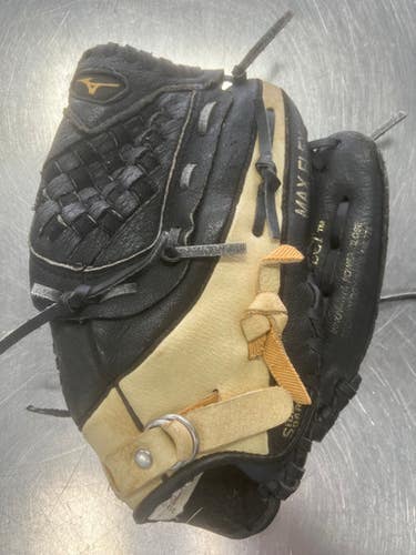 Used Mizuno POWER CLOSE BB/SB Glove RH Throw Brown 10 3/4" 11497-S000155664