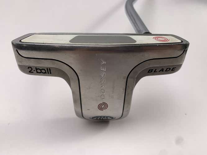 Odyssey White Steel 2-Ball Blade Putter 35" Mens RH