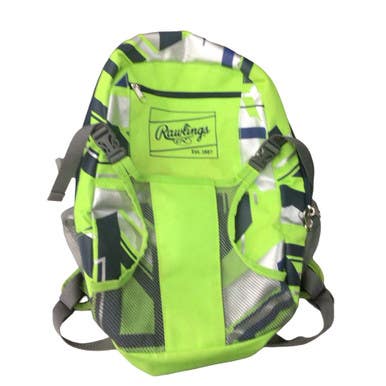 Used Rawlings BACKPACK BB/SB Player Backpack Green 11760-S000088227
