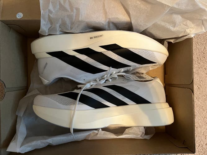 White Men's Size 13.0 (W 14.0) Adidas Evo Sl running shoe (New)