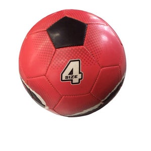 Used ESPN SIZE 4 All Size Soccer Ball Red 4 11760-S000088181