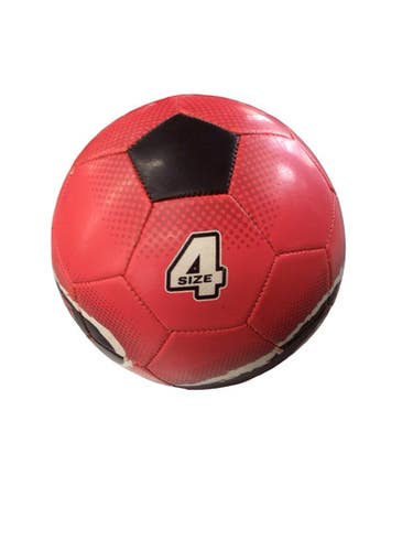 Used ESPN SIZE 4 All Size Soccer Ball Red 4 11760-S000088181