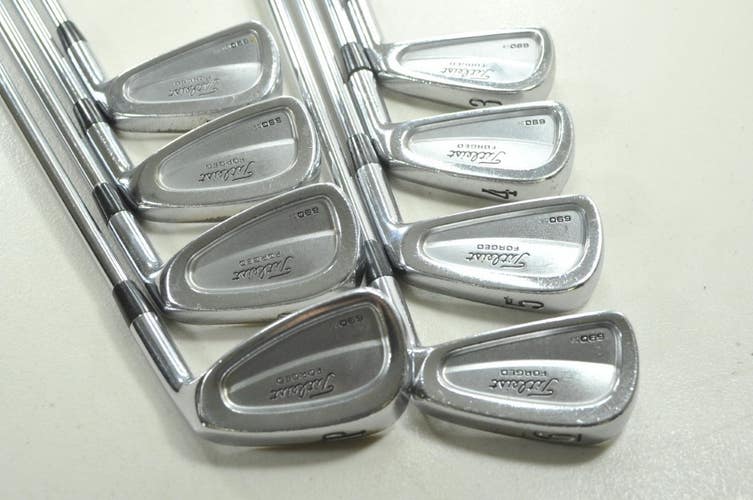 Titleist 690 CB Forged 3-PW Iron Set Stiff Flex RH FCM 6.0 Rifle Steel # 210205