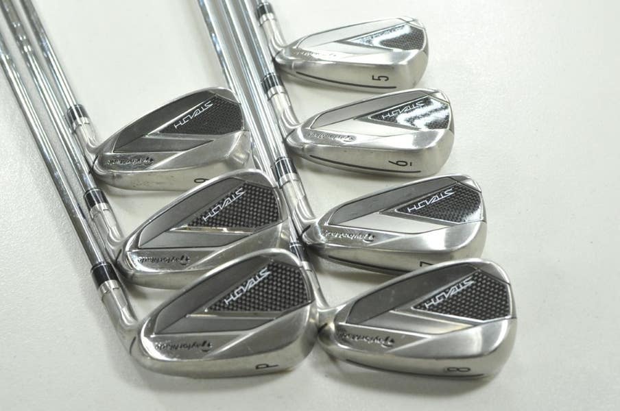 TaylorMade Stealth 5-PW,AW Iron Set Stiff Flex Right KBS MAX MT
