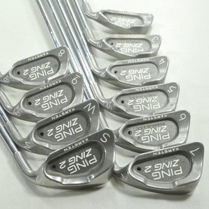 Ping Zing 2 2-W,SW Iron Set Stiff Flex Black Dot Right JZ Steel # 211855