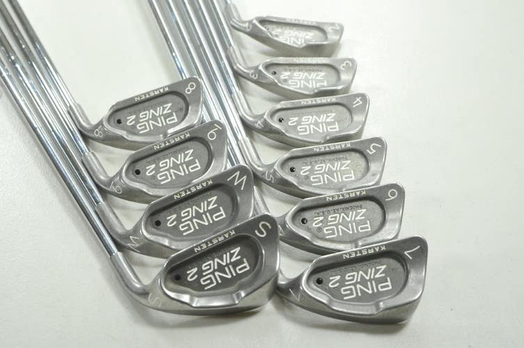 Ping Zing 2 2-W,SW Iron Set Stiff Flex Black Dot Right JZ Steel # 211855