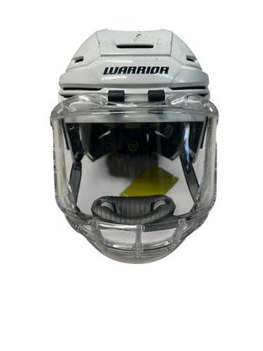 Used Warrior ALPHA ONE PRO HELMET LG Helmet Full Visor Combo White LG 11835-S000205280
