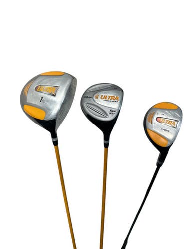 Used Wilson ULTRA Mens Package Set RH Black/Orange/Grey 11 Piece 11835-S000202713