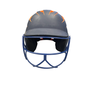 Used BoomBah BOOMBAH HELMET Batting Helmet w/Mask Orange MD 11682-S000127579
