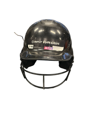 Used RIP-IT HELMET Batting Helmet w/Mask Black S/M 11682-S000127581