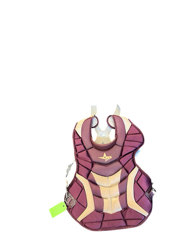 Used All-Star ALL STAR CHEST PROTECTOR Catchers Chest Protector Maroon Adult 11682-S000126920