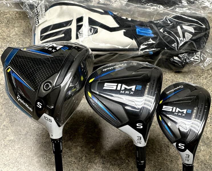 TaylorMade SIM2 MAX Right Hand Set Driver, 3-Wood, 3H, Ventus