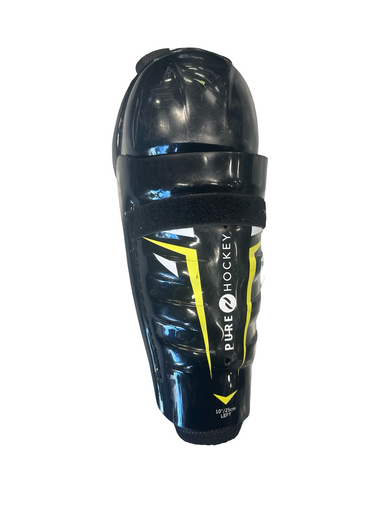 Used Pure Hockey SHINGUARDS Youth Shin Guards Black 10" 11682-S000126927