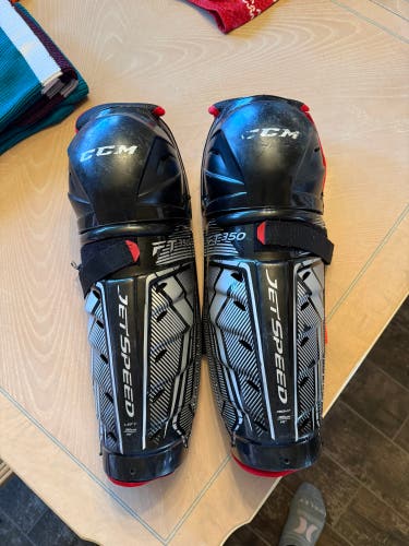Senior CCM JetSpeed FT350 14" Shin Pads (Used)
