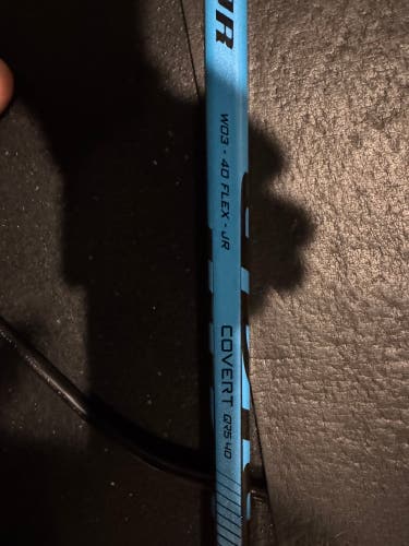 Junior Warrior Covert QR5 40 Left Hand Hockey Stick W03 40 Flex (New)