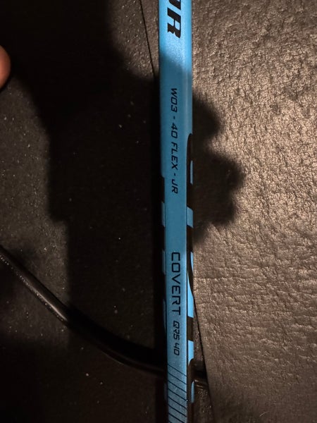 Junior Warrior Covert QR5 40 Left Hand Hockey Stick W03 40 Flex (New)