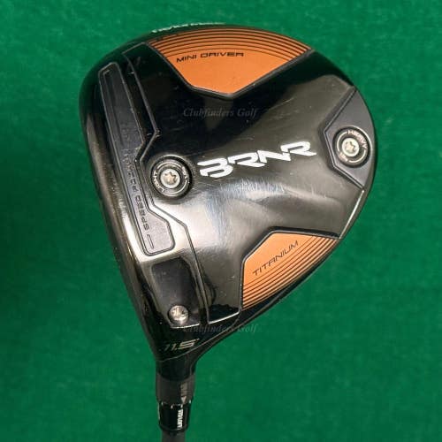 LH TaylorMade BRNR Mini Driver 11.5 Driver HZRDUS Smoke 6.5 Extra Stiff