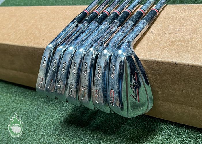 Used RH Ben Hogan Apex Forged Irons 3-9 Stiff Flex Steel Golf Club Set