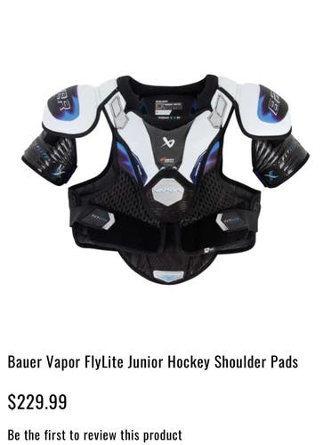 Small Junior Bauer Vapor Flylite Shoulder Pads (New)