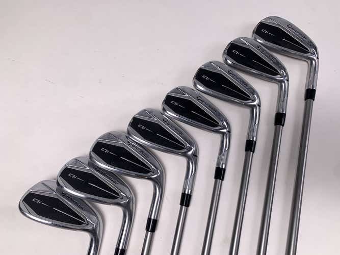 TaylorMade Qi Iron Set 4-PW+AW Fujikura Speeder NX 60g Stiff Graphite Mens RH
