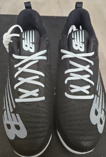 Black Men's Size M 11.0 (W 12.0) Adult New Balance Low Top Metal (New)