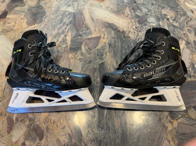 2024 Bauer Elite Hockey Goalie Skates Regular Width Size 2 (Used)