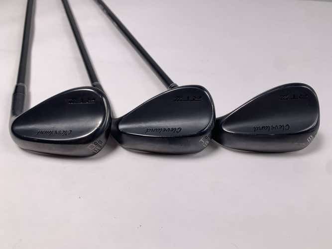 Cleveland RTZ Black Wedge Set 50* 10 | 54* 10 | 58* 10 Catalyst Spinner 80g RH