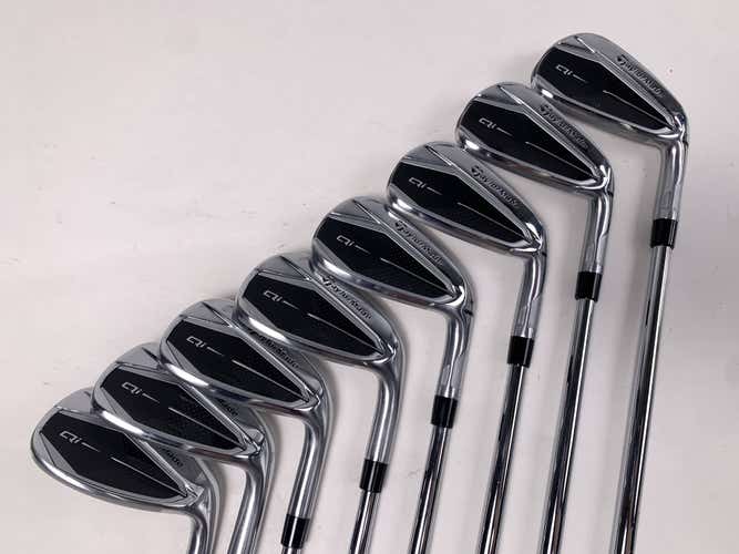 TaylorMade Qi Iron Set 5-PW+AW+SW DG S300 105g Stiff Steel RH +3" Oversize Grips