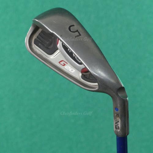 Ping G20 Blue Dot Single 5 Iron Grafalloy ProLaunch Blue Graphite Seniors *READ*