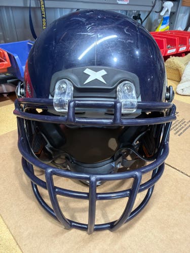 USED XENITH X2E+ YOUTH FOOTBALL HELMET - MEDIUM - NAVY