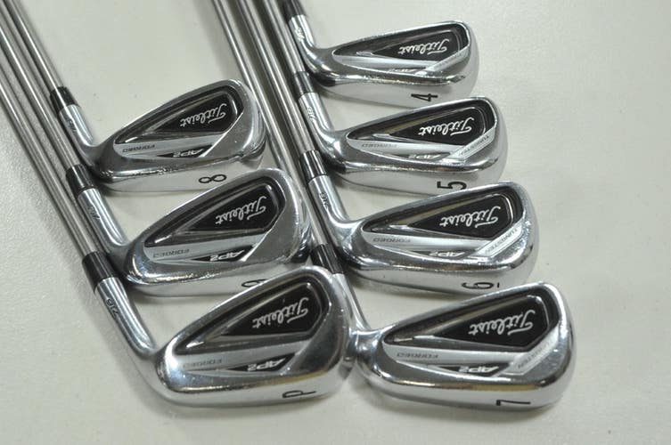 Titleist 716 AP2 4-PW Iron Set Stiff Flex Right Aerotech SteelFiber 95 # 211958
