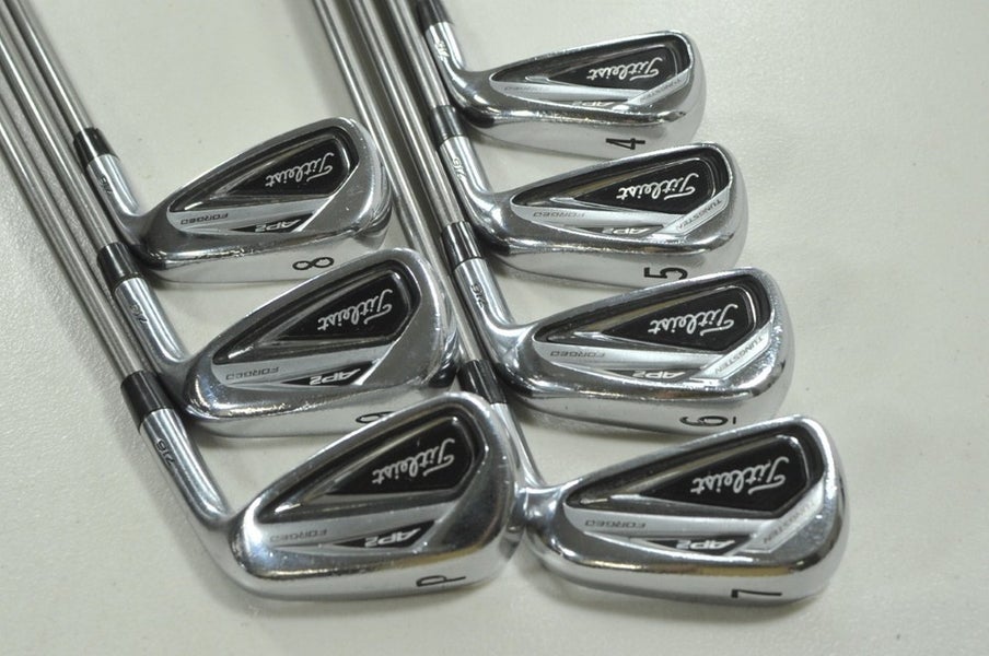 Titleist 716 AP2 4-PW Iron Set Stiff Flex Right Aerotech SteelFiber 95 # 211958