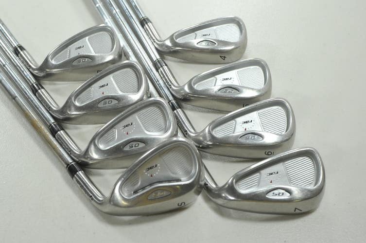 TaylorMade RAC OS 2005 4-PW,SW Iron Set Stiff Flex Right Steel # 212038