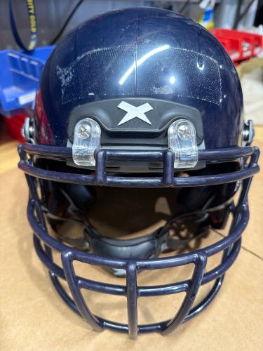 USED XENITH X2E+ YOUTH FOOTBALL HELMET - MEDIUM - NAVY